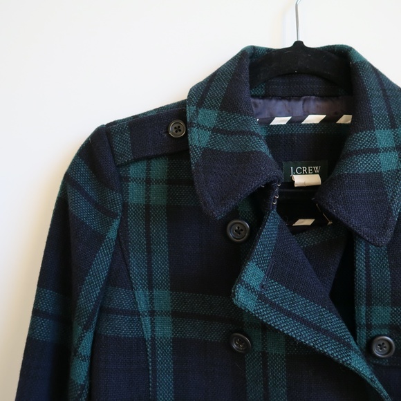 J. Crew Jackets & Blazers - J CREW • Classic Watch Plaid Wool Crop Jacket